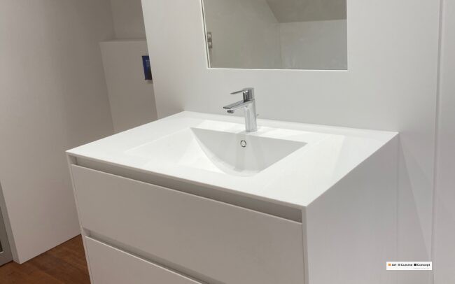 meuble salle de bain corian