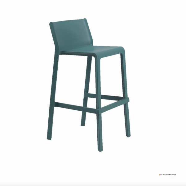 Tabouret bleu